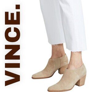 VINCE Hamilton Bootie In Coco Suede, Size 6.5 US/36.5 EU